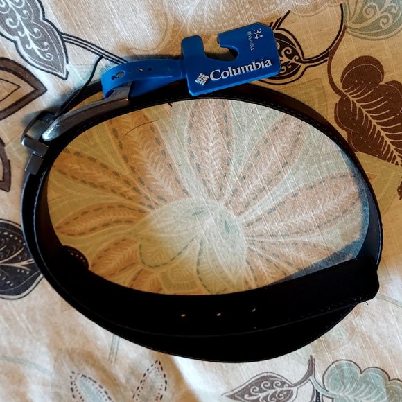 NWT - Reversible Columbia Sportswear Men's Genuine Leather Belt - Picture 2 of 3